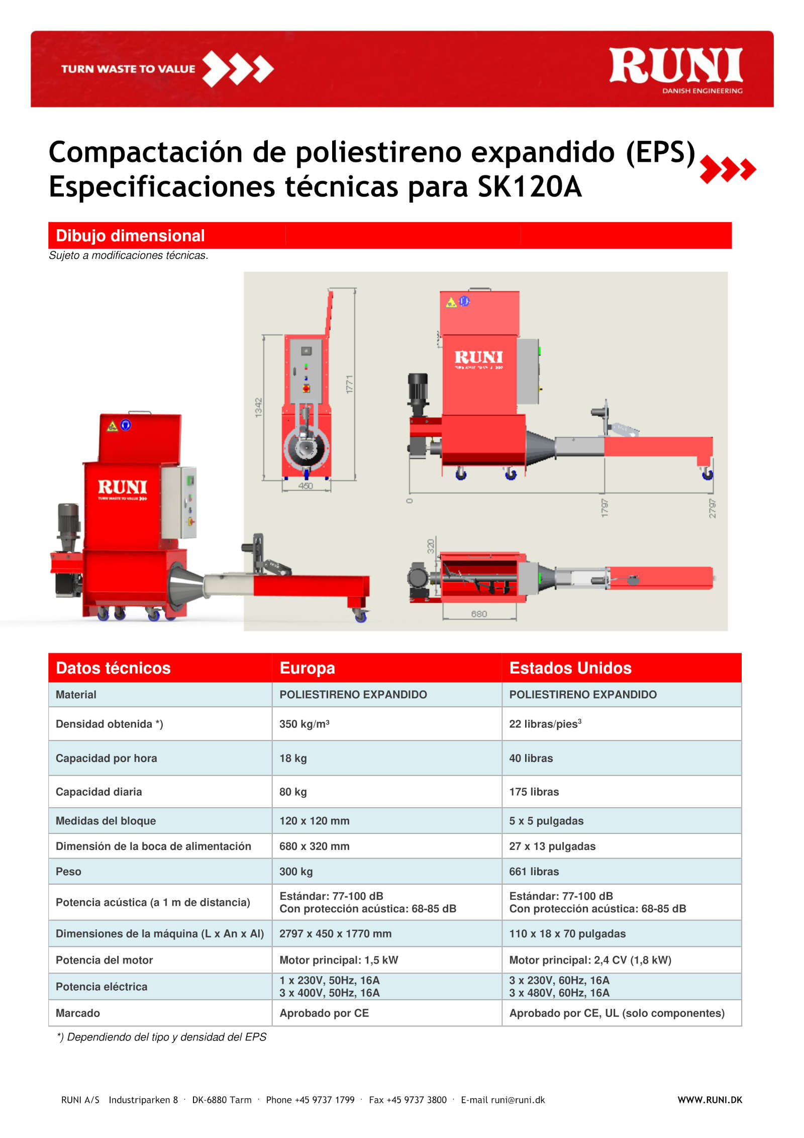 Compactadora Runi SK120A