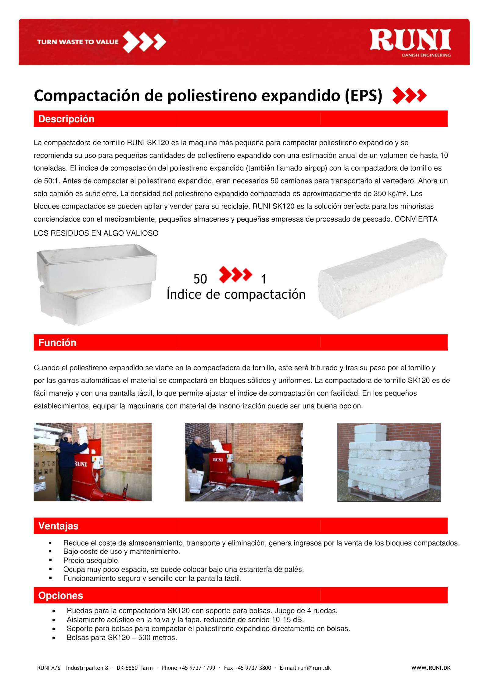 Compactadora Runi SK120A